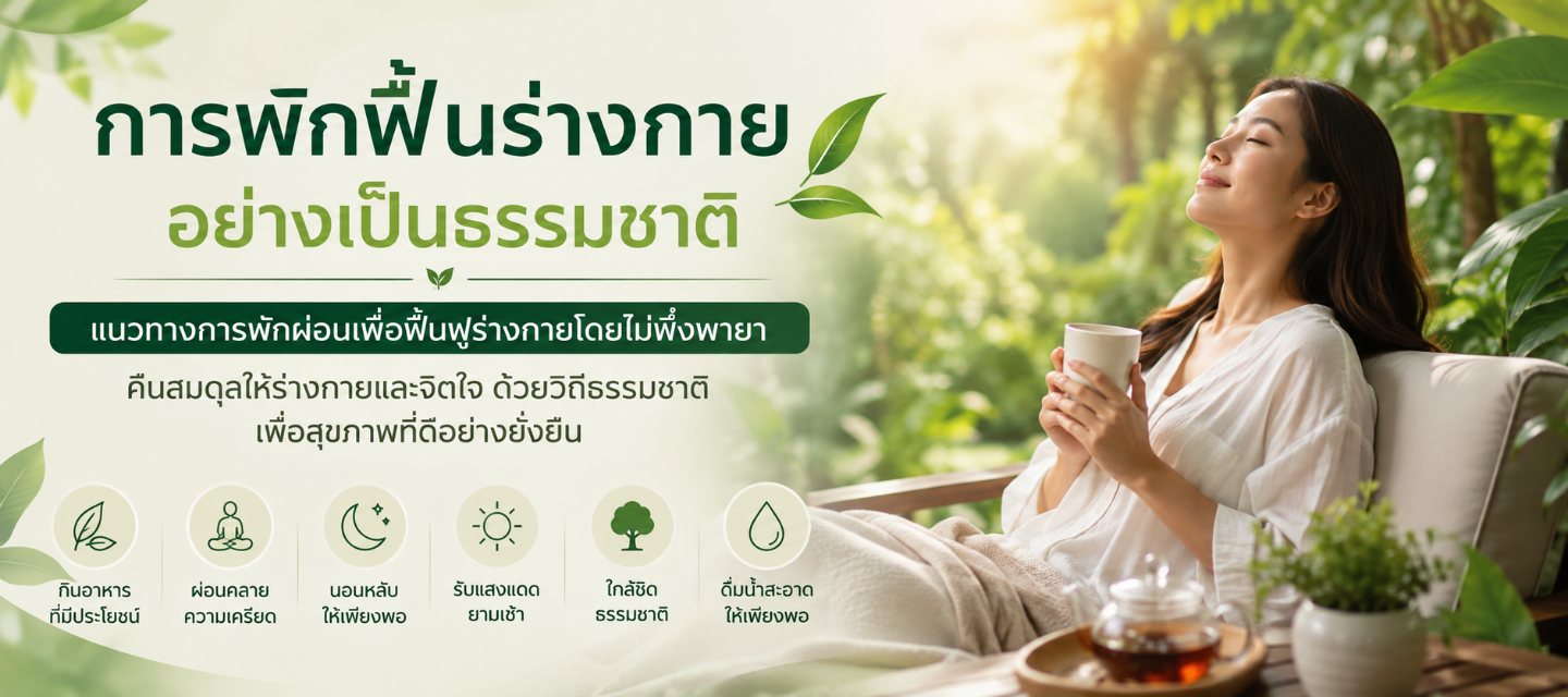การพักฟื้นร่างกายอย่างเป็นธรรมชาติ